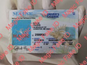Maine Driver License - Magic Fake IDs | Scannable Fake IDS