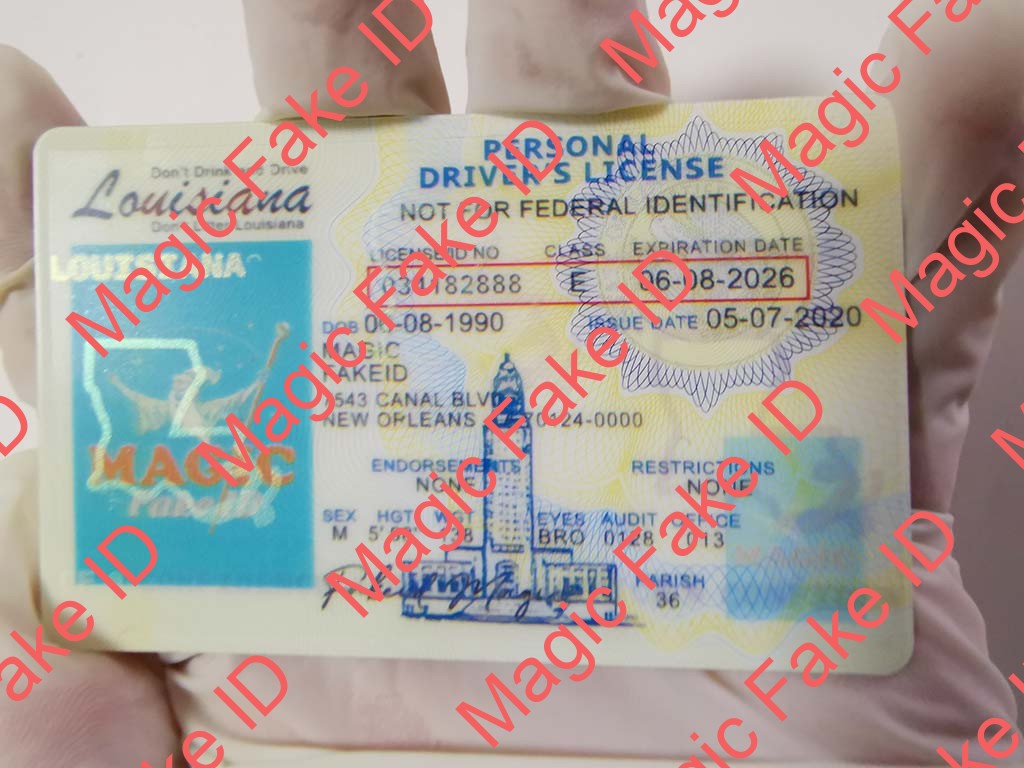 Louisiana Driver License - Magic Fake IDs | Scannable Fake IDS | Louisiana fake id