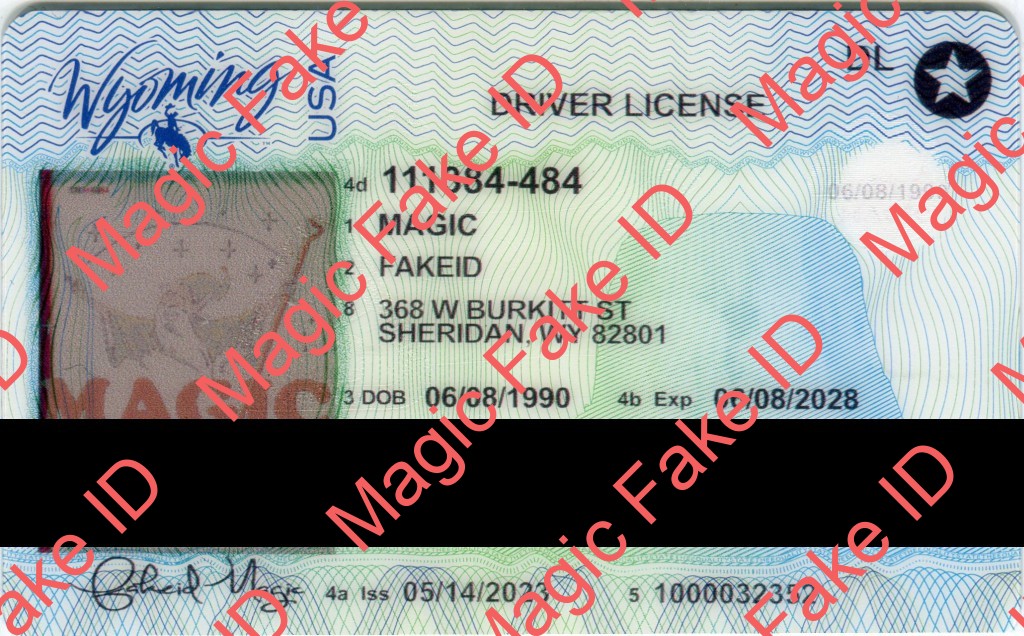 Wyoming Driver License - Magic Fake IDs | Scannable Fake IDS | Wyoming fake id