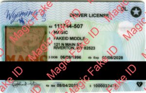 Wyoming Driver License Polycarbonate 2023 - Magic Fake IDs