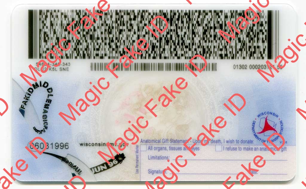 Wisconsin Driver License Polycarbonate 2023 - Image 4